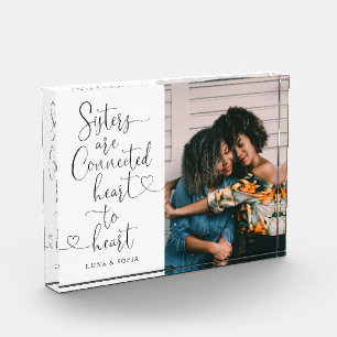 Bloc Photo Soeurs connectées Coeur au Coeur  Photo de soeur