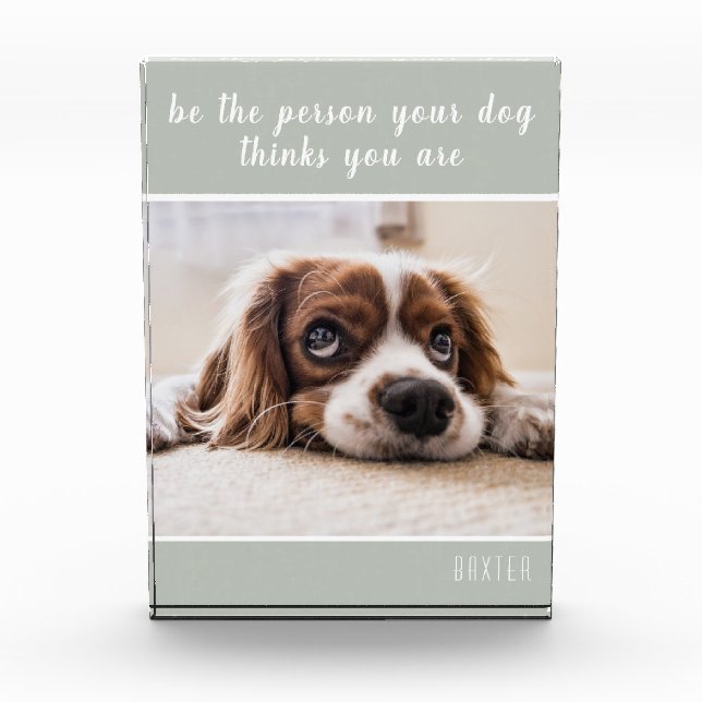 Bloc Photo Soyez La Personne Que Votre Chien Pense Être| Chie (Devant)