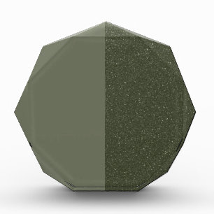 Bloc photo Split Moss Green Octagon