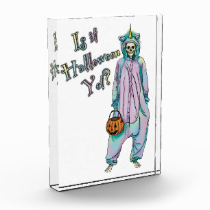 Bloc Photo Squelette d'Halloween mignonne