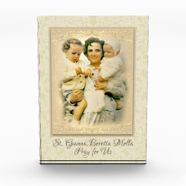 Bloc Photo St. Gianna Beretta Molla Mère catholique (Devant)