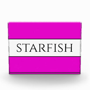 Bloc Photo STARFISH AMUSANT Lumineux Tropical Rose Blancs