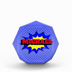 Bloc Photo Superhero Kids Comic Book Nom personnalisé