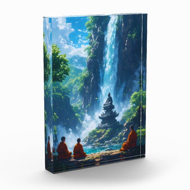 Bloc Photo The Monks' Tranquil Ascent (Gauche)