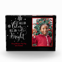 Tout est calme / Citation de Noël / Cadeau acryliq