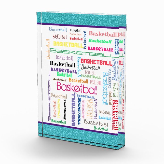 Bloc Photo Typographie du basket-ball (Droite)
