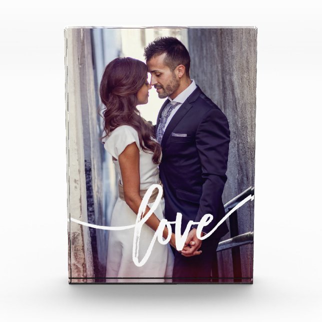 Bloc Photo Typographie moderne simple de l'amour | avec la (Devant)
