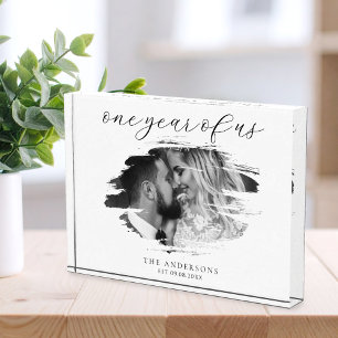 Bloc Photo Un an de nous Premier anniversaire Mariage