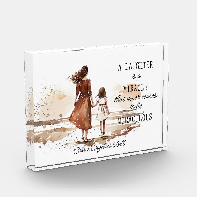Bloc Photo Une Fille Est Un Miracle (Gauche)