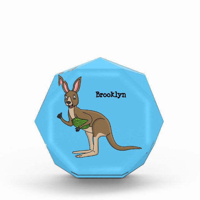 Bloc Photo Une jolie illustration de kangourou australien (Devant)