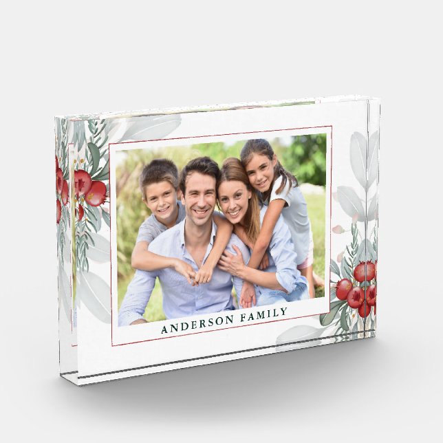 Bloc Photo Végétation de Noël et Berries Photo (Gauche)