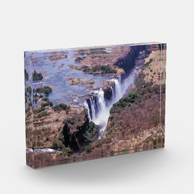 Bloc Photo Victoria Falls vue aérienne - Zimbabwe, Afrique (Gauche)