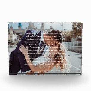 Bloc Photo Vows mariages Faux Enveloppé toile Imprimer