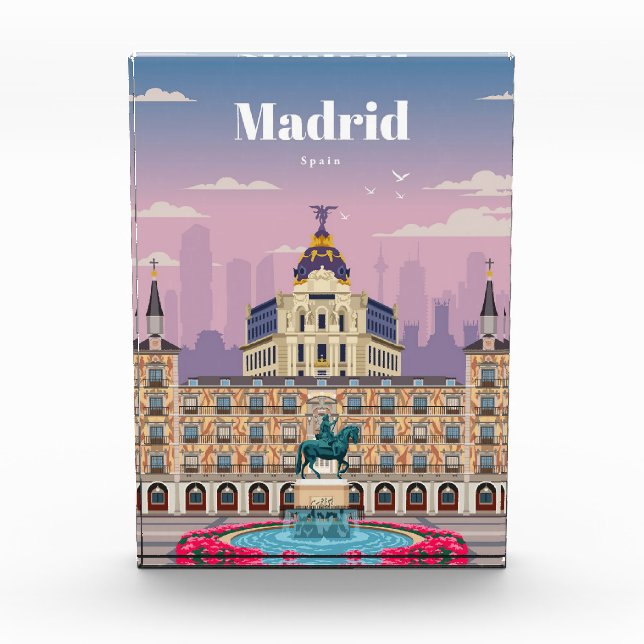 Bloc Photo Voyage Art Voyage à Madrid Espagne (Devant)
