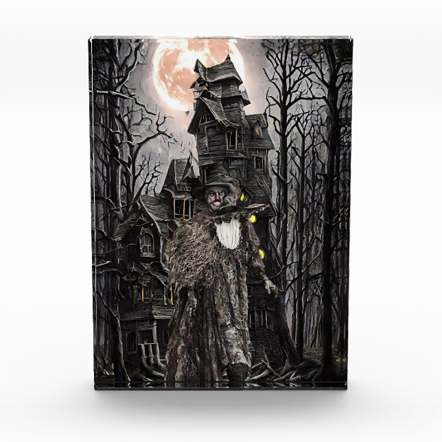 Bloc Photo Warlock man witch haunted house fantasy dark art  (Devant)