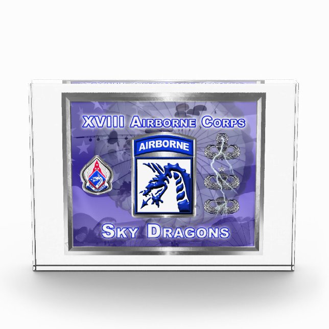 Bloc Photo XVIII Airborne Corps Sky Dragons Custom (Devant)