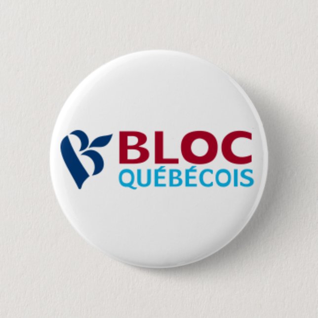 Bloc Québécois 2 Inch Round Button (Front)