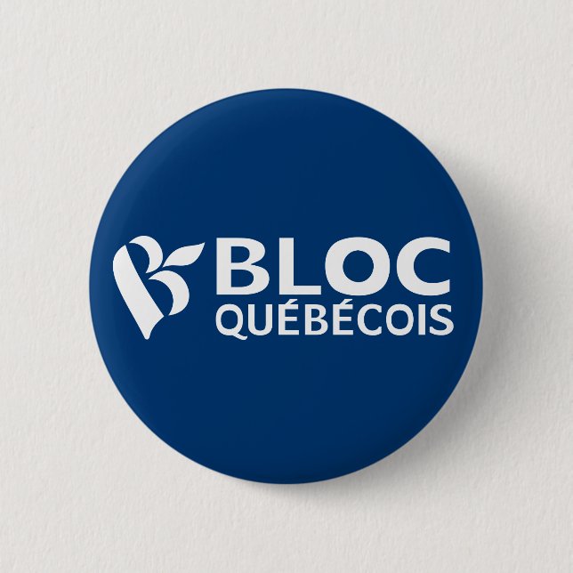 Bloc Québécois 2 Inch Round Button (Front)