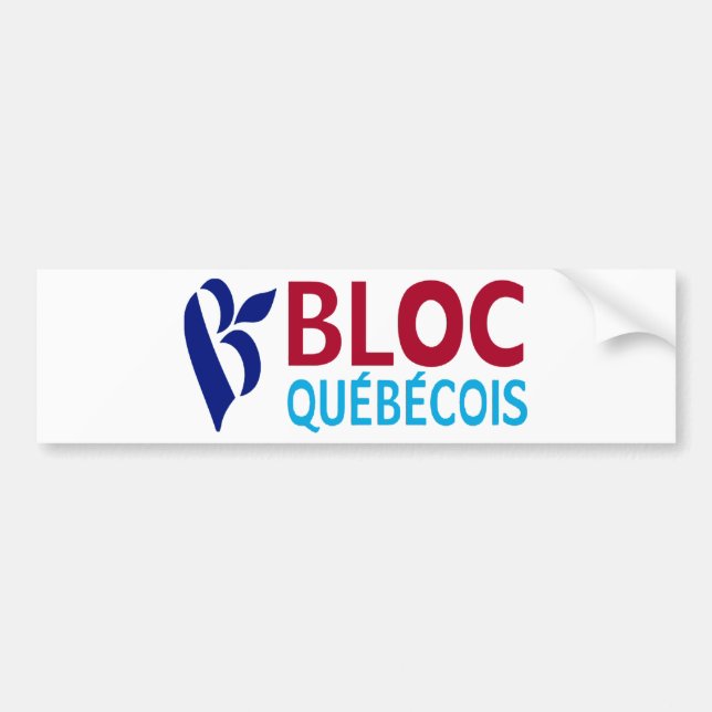 Bloc Quebecois Bumper Sticker (Front)