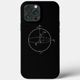 Bloch Sphere   Quantum Bit (Qubit) Physics / Math iPhone 13 Pro Max Case