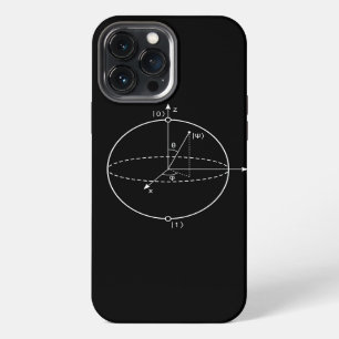 Bloch Sphere Quantum Bit (Qubit) Physics / Math iPhone 13 Pro Max Case