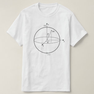 Bloch Sphere Quantum Bit (Qubit) Physics / Math T-Shirt