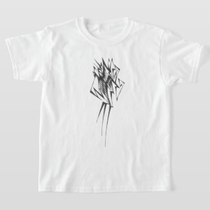 Block Black White Abstract Tribal Tattoo Art T-Shirt