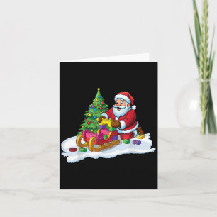 Block Building Christmas Builder Brick Master Sant Card