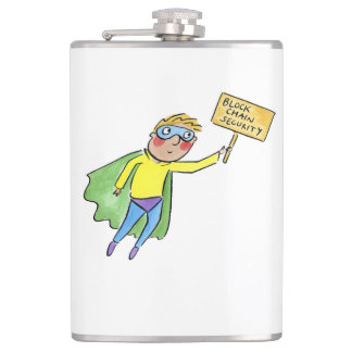 Block Chain Security Hip Flask