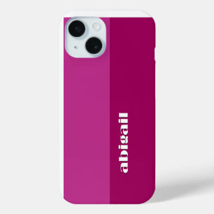 Block Colours With Personalization iPhone 15 Case