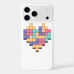 Block Game Heart Retro Style