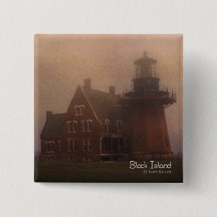 Block Island 2 Inch Square Button
