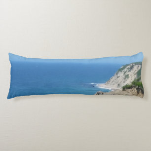 Block Island Bluffs - Block Island, Rhode Island Body Pillow