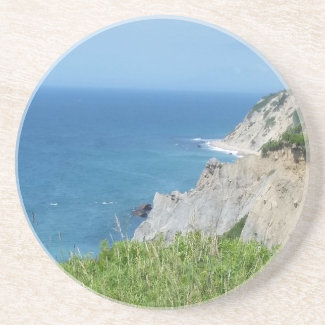 Block Island Bluffs - Block Island, Rhode Island Coaster (Front)