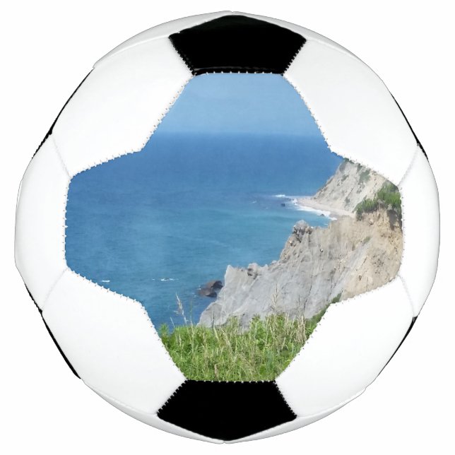 Block Island Bluffs - Block Island, Rhode Island Soccer Ball (Front)