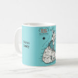 Block Island Custom Mug<br><div class="desc">A vintage Block Island map repurposed on a mug or on any of the drink ware. Customize / personalize it with any text you like OR delete the text for a plain illustrated mug.</div>