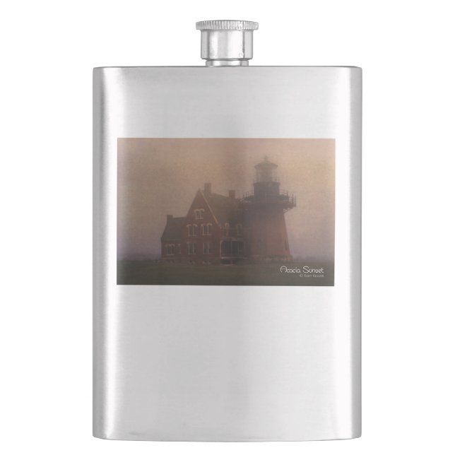 Block Island Hip Flask (Front)