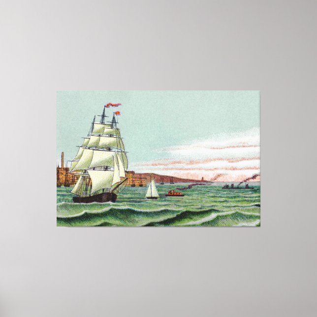 Block Island Large Wrapped Canvas (Front)