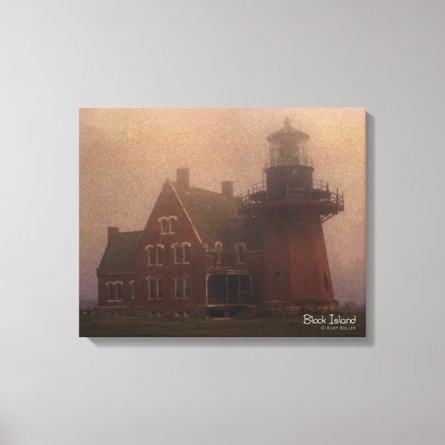 Block Island Lighthouse Canvas (Front)