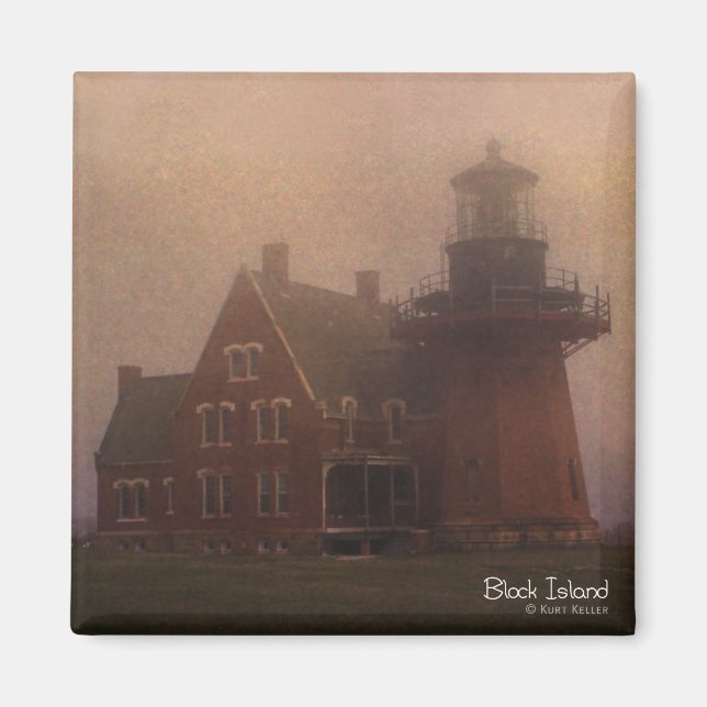 Block Island Lighthouse Magnet (Front)