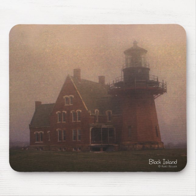 Block Island Lighthouse Mouse Pad (Front)