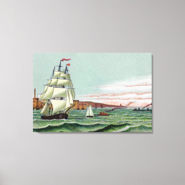 Block Island Medium Wrapped Canvas (Front)