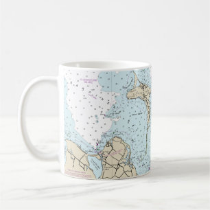Block Island Sound and Approaches Nautical Chart Coffee Mug