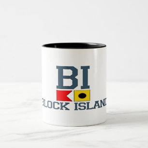 Block Island. Two-Tone Coffee Mug