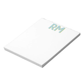 Block Letter Initials Notepad