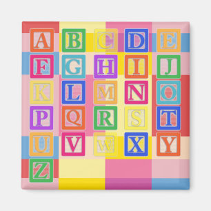 Block Letters Magnet