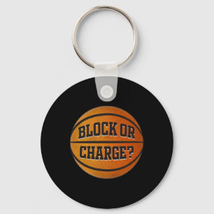 Block Or Charge Funny Sketll Meme Quote  Keychain