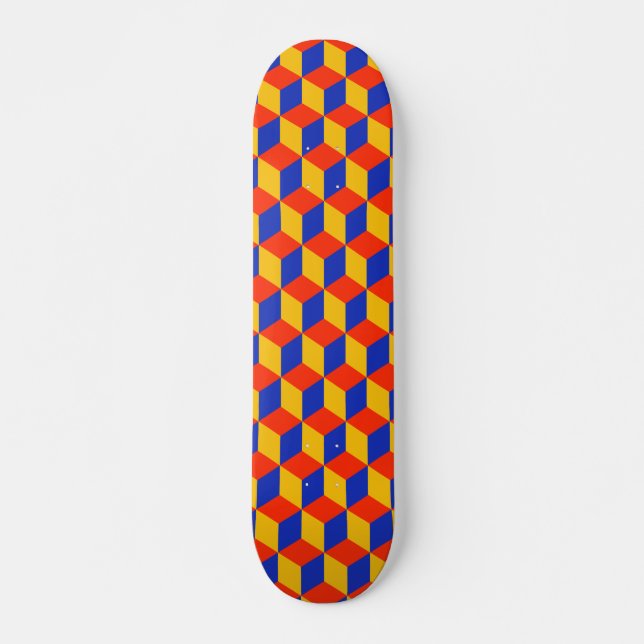 Block Pattern 01 Skateboard (Front)