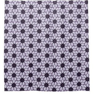Block Print Tiled Flowers purple