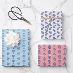 Block Print Wrapping Paper 
